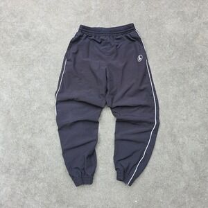 Vintage Pro Kennex Black Windbreaker Track Pants Lined Ankle Zip Mens Medium